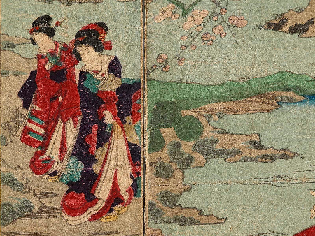 Ume  from the series Genji shochikubai no uchi by Utagawa Kunisada II / BJ341-355