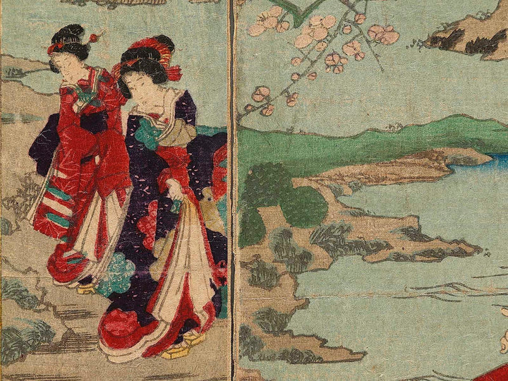 Ume  from the series Genji shochikubai no uchi by Utagawa Kunisada II / BJ341-355