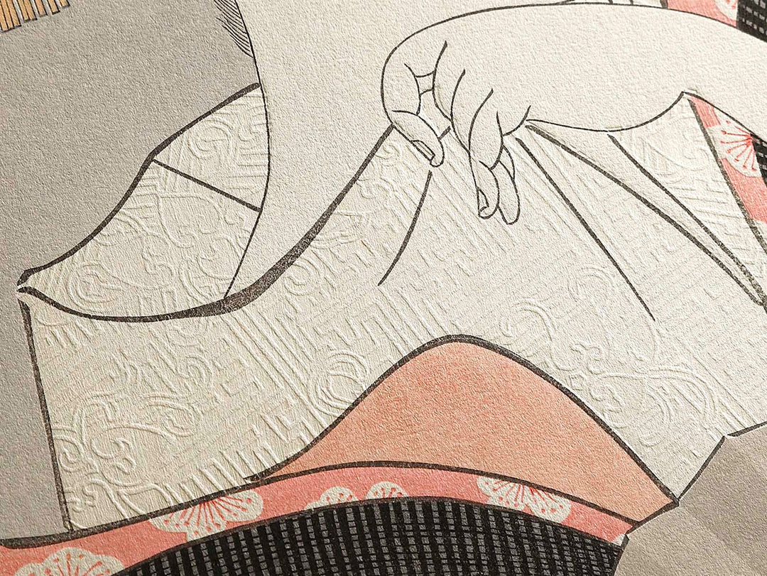 Tomimoto Toyohina from the series Komei bijin rokkasen by Kitagawa Utamaro, (Large print size) / BJ320-810