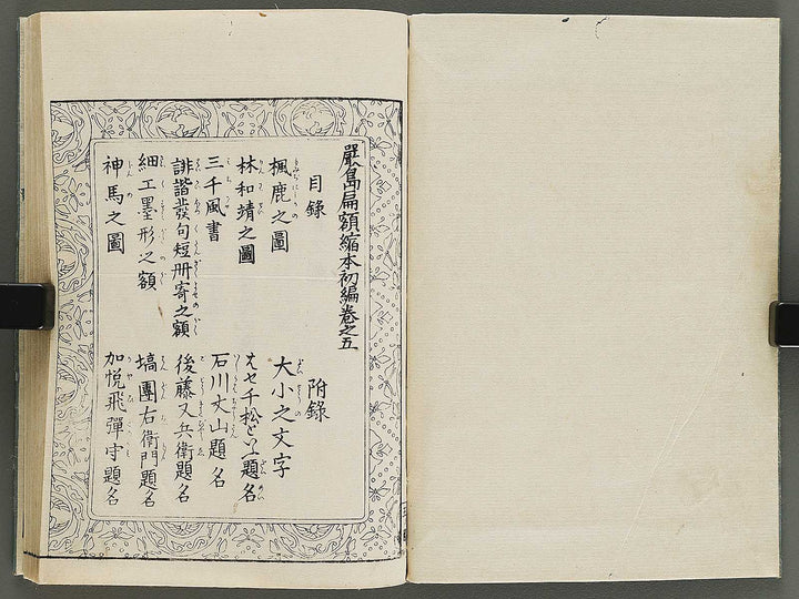 Itsukushima ema kagami Part 1, Book 5 by Watanabe Taigaku / BJ323-855