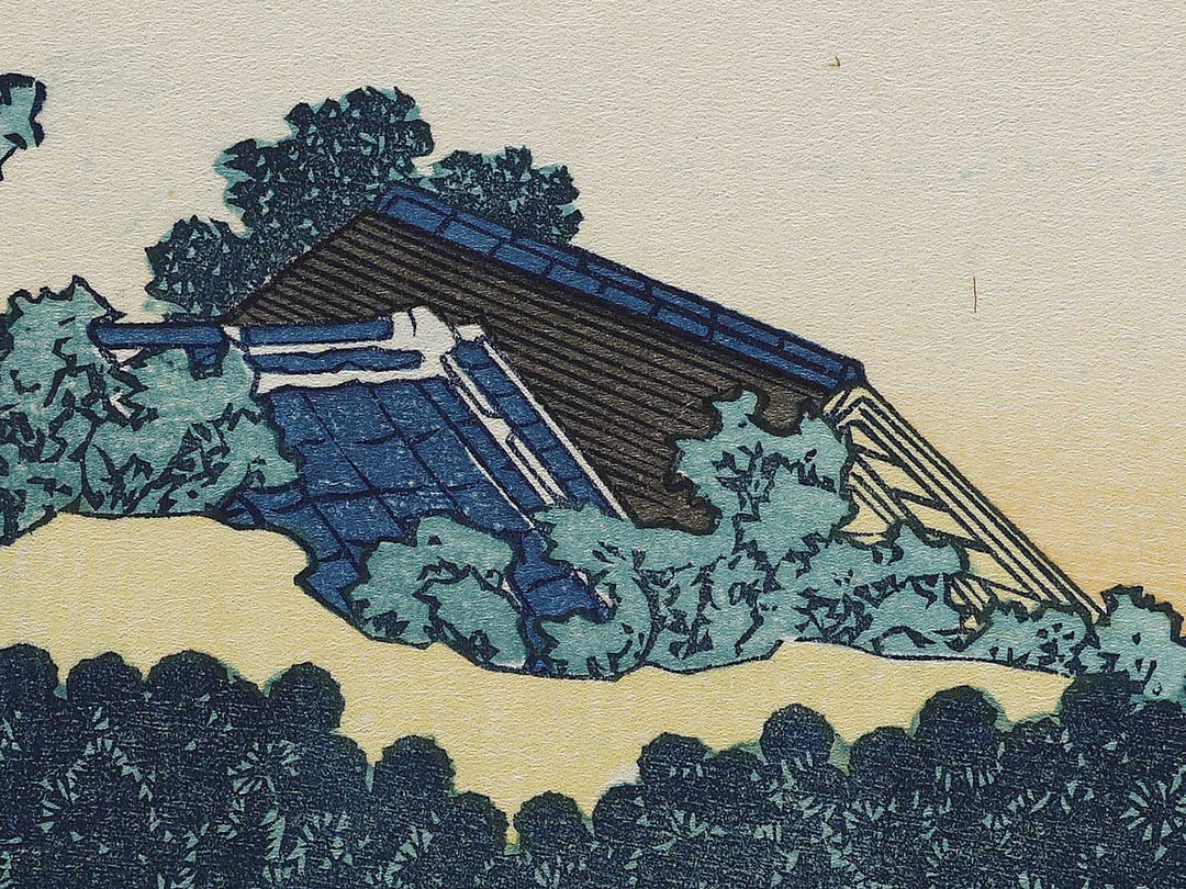 The Enza-no-natsu Pine Tree at Aoyama from the series Thirty-six Views of Mount Fuji by Katsushika Hokusai, (Medium print size) / BJ316-918