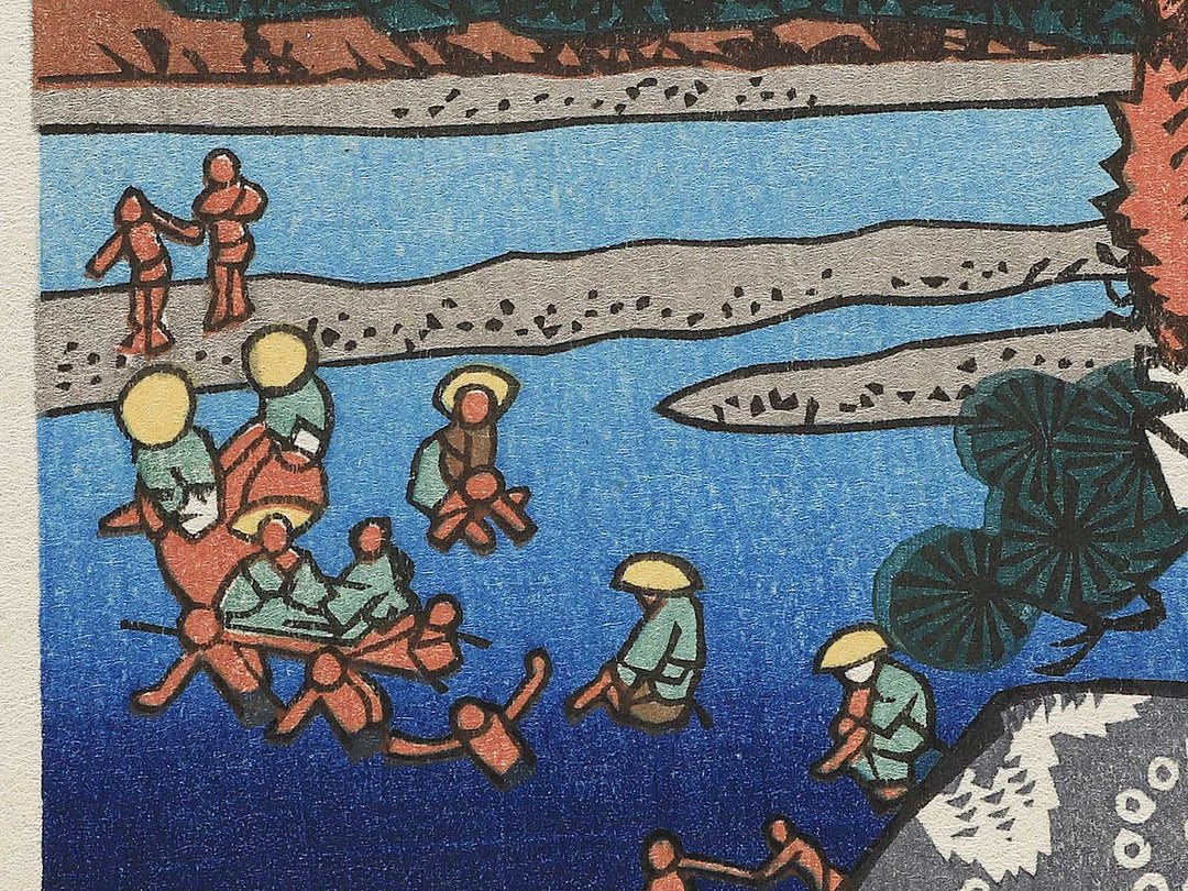 Shimadashuku nijyushi from the series Bijin tokaido by Keisai Eisen, (Large print size) / BJ346-045