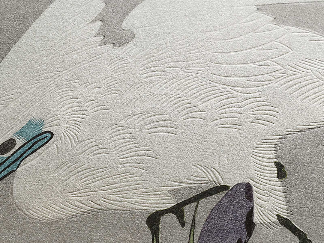 Iris & egret by Utagawa Hiroshige, (Medium print size) / BJ307-692