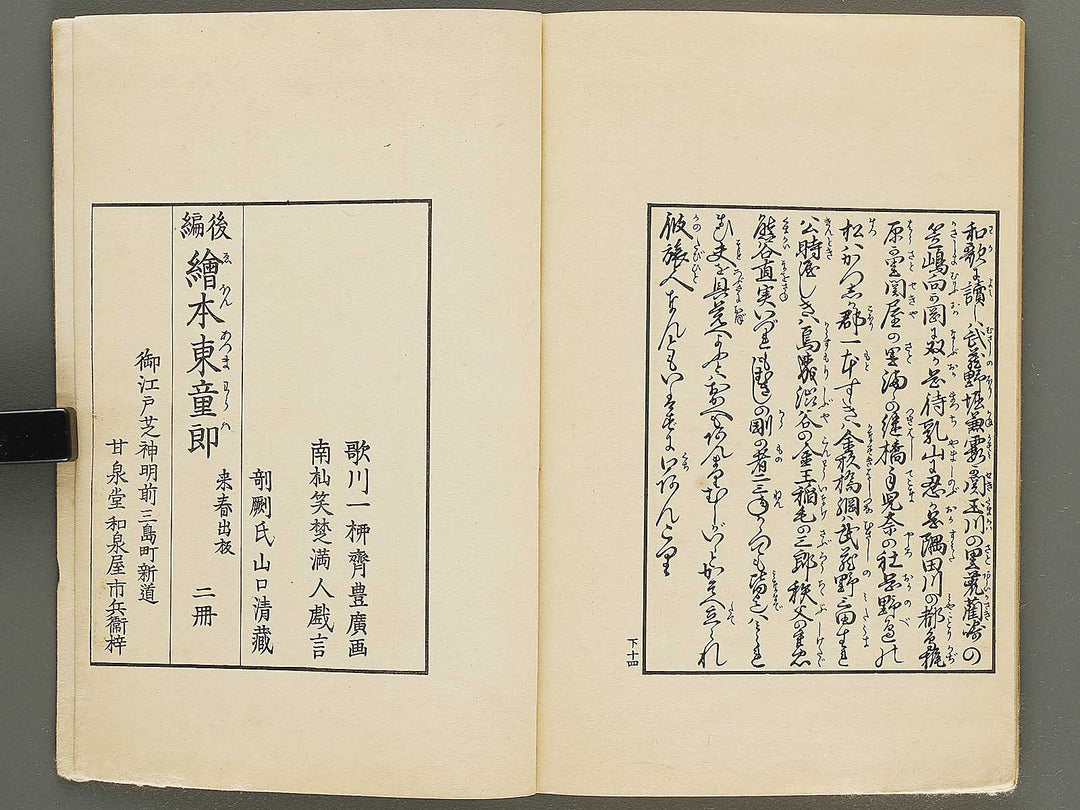 Ehon azuma warawa (Ge) by Utagawa Toyohiro / BJ332-794