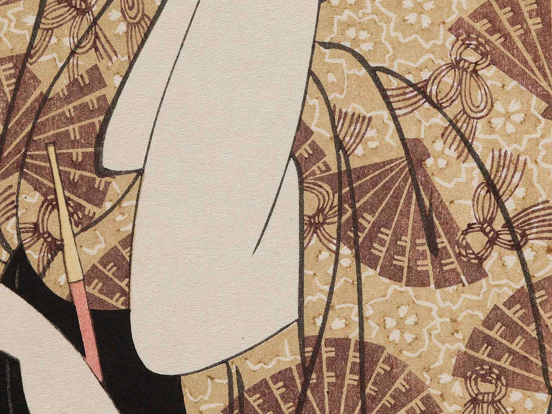 The Courtesan Hana of the Ogiya House from the series A Collection of Contemporary Popular Beauties by Kitagawa Utamaro, (Medium print size) / BJ282-268