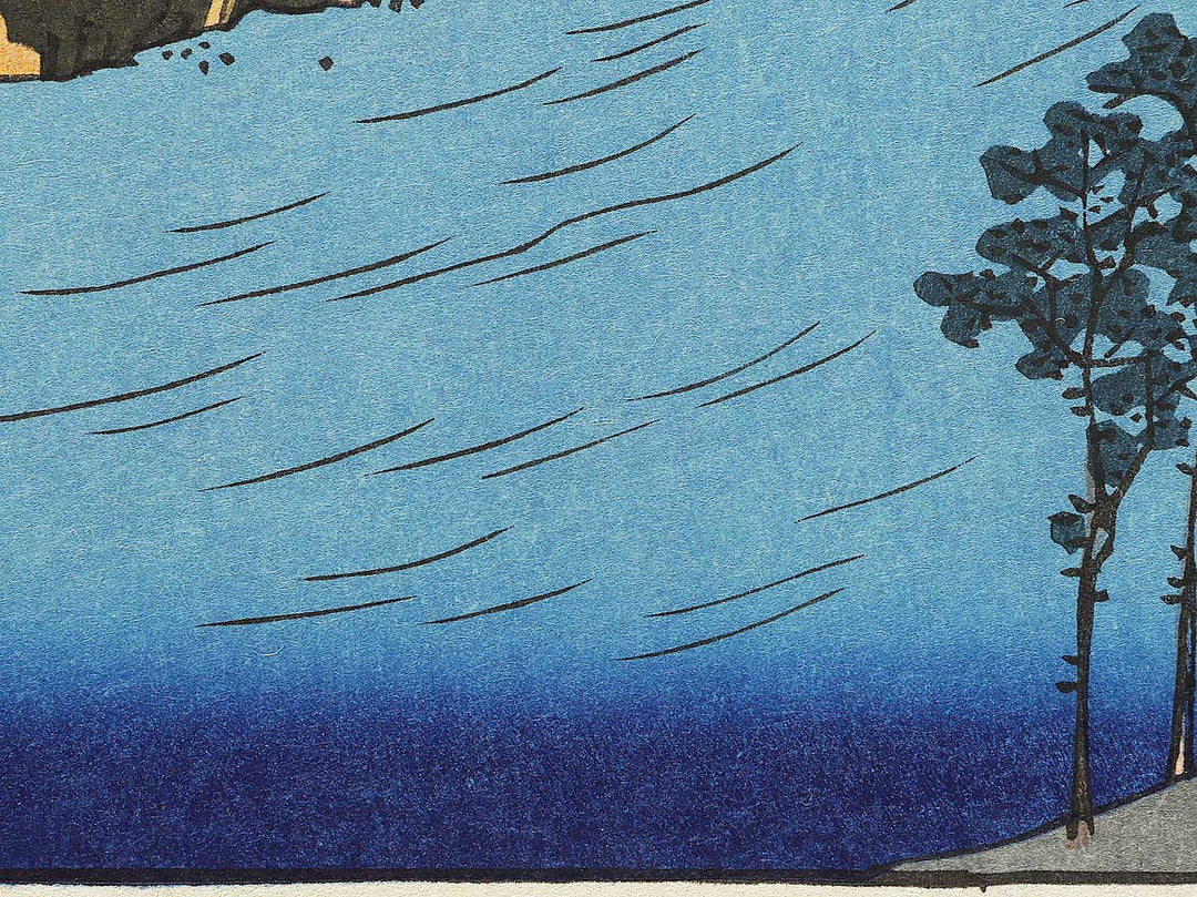 The Passage Under the Rakan Monastery from the series Famous Views of the Sixty-odd Provinces by Utagawa Hiroshige, (Large print size) / BJ334-103
