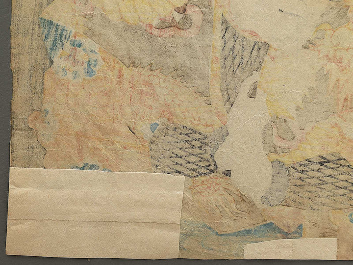 Shimizu no kaja Yoshitaka from the series Seisho nanairoha by Utagawa Kunisada(Toyokuni III) / BJ349-076