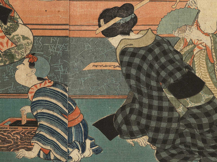 Higashi genji yukizuki hana no uchi tsuki by Utagawa Kunisada(Toyokuni III) / BJ306-082