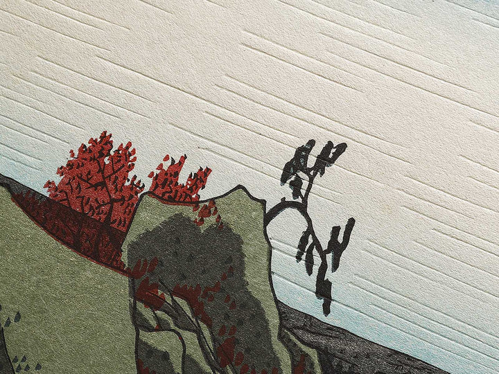 Yoro Waterfall  from the series Famous Views of the Sixty-odd Provinces by Utagawa Hiroshige, (Large print size) / BJ324-758