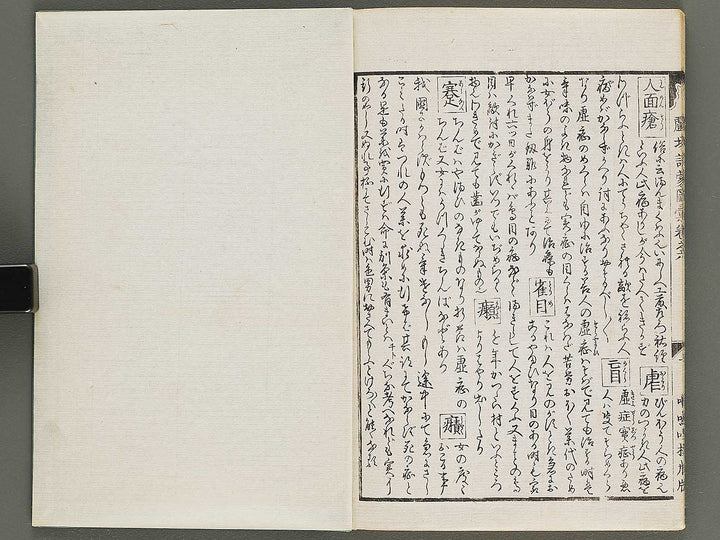 Shibai kinmo zue Volume 5-6 by Katsukawa Shunei / BJ323-834