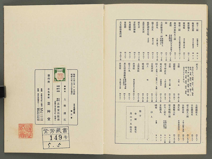 Kokon monyo taikan Volume 2 / BJ351-722