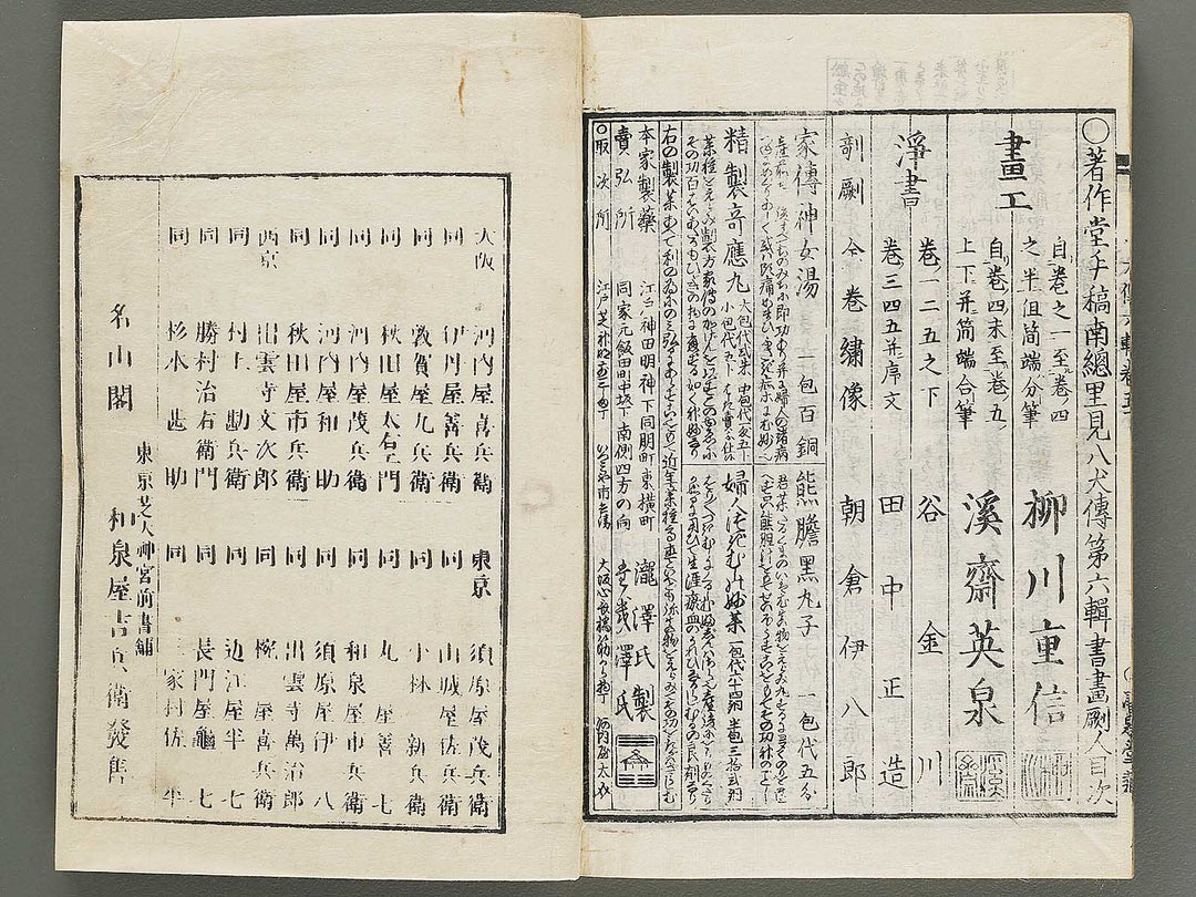 Nanso satomi hakkenden Volume 6 by Keisai Eisen, Yanagawa Shigenobu / BJ316-253