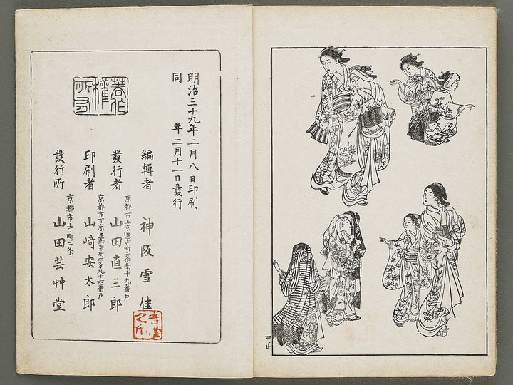 Nihon joso (Chu), Book 4 by Nishikawa Sukenobu / BJ325-633