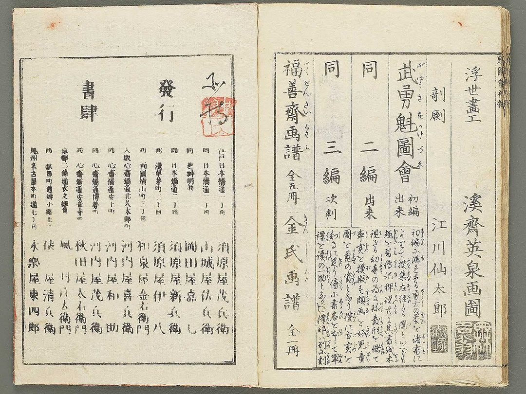 Buyu sakigake zue Volume 1 by Keisai Eisen / BJ353-486