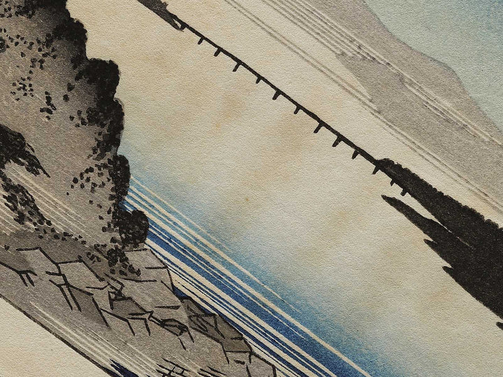 Autumn moon at Ishiyama from the series Eight Views of Omi by Utagawa Hiroshige, (Medium print size) / BJ333-942