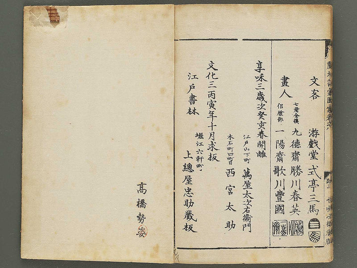 Shibai kinmo zui Volume 6-8 by Katsukawa Shunei / BJ345-457