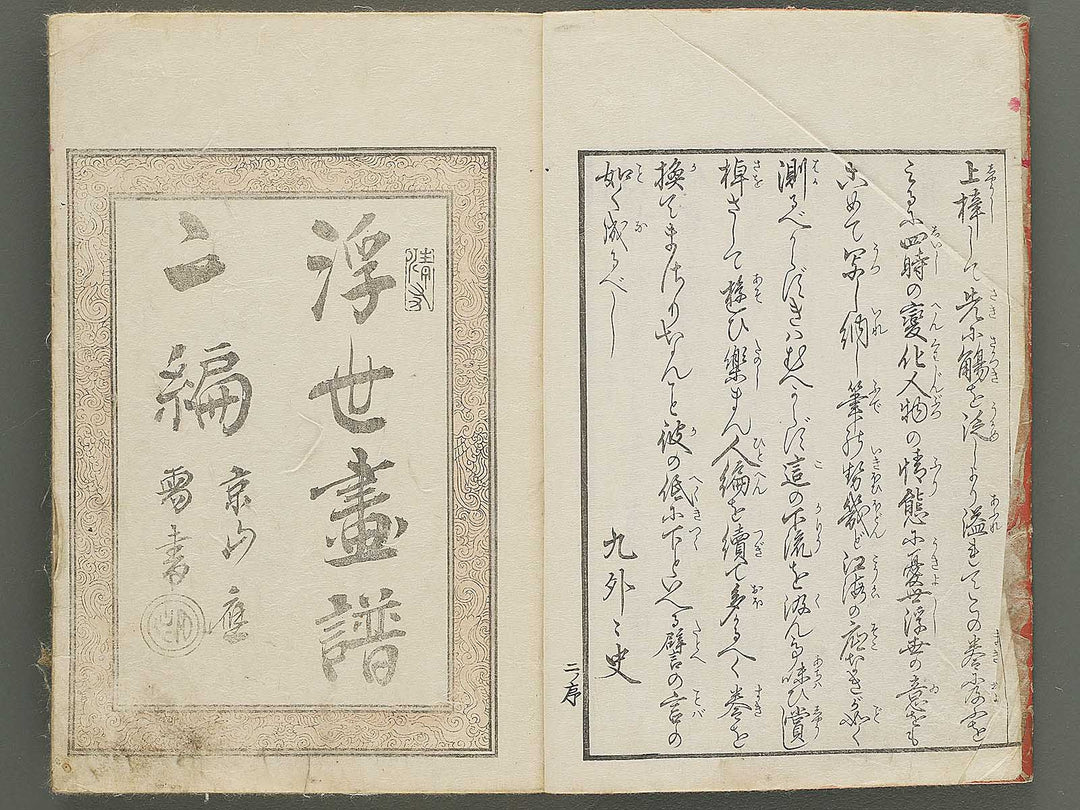 Keisai ukiyo gafu Volume 2 by Keisai Eisen / BJ350-630
