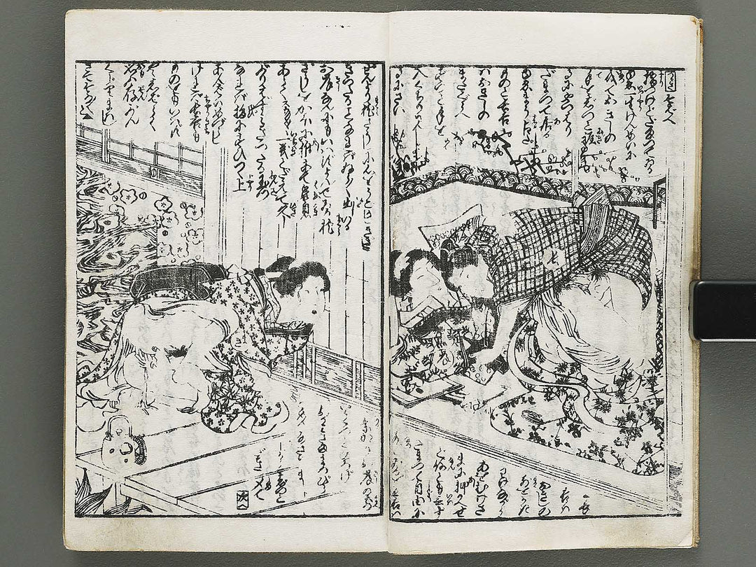 Chigusa no hana futatsu chocho by Utagawa-school / BJ316-183