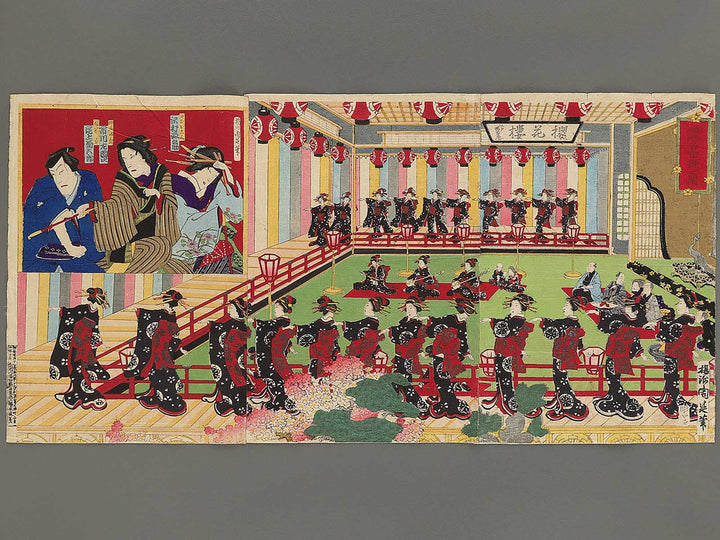 Ise Furuichi odori no zu by Yoshu Chikanobu / BJ347-550