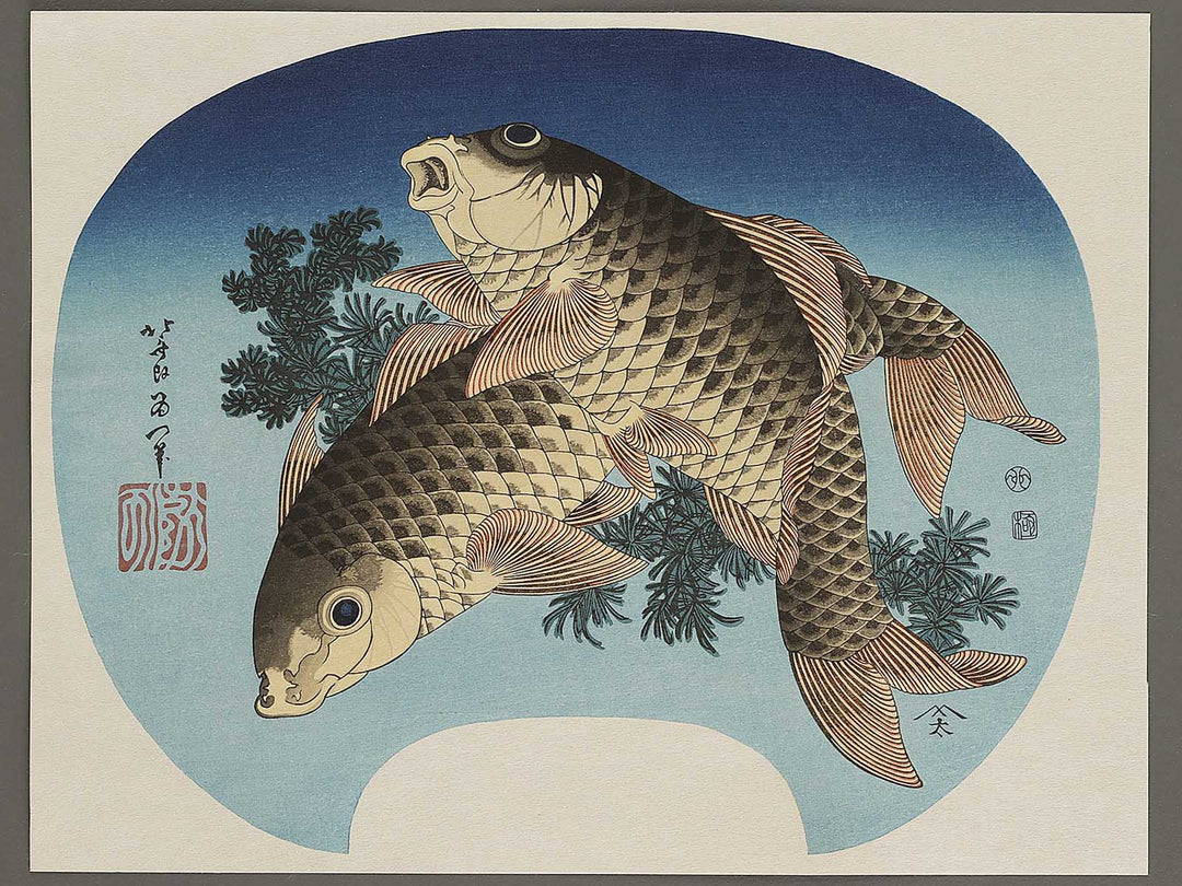 Koi by Katsushika Hokusai, (Large print size) / BJ337-603