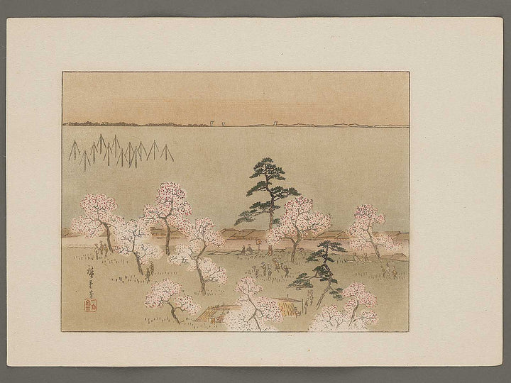 Gotenyama no hana zakari sononi from the series Ehon edo miyage by Utagawa Hiroshige, (Large print size) / BJ332-297