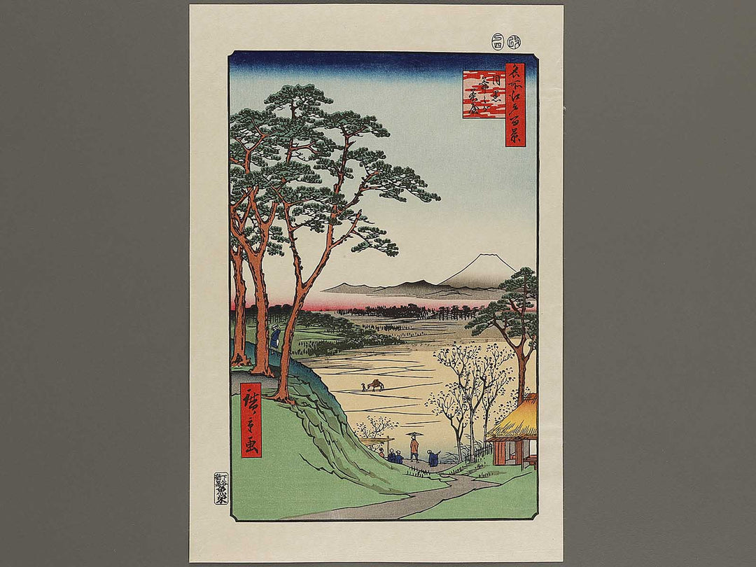 Grandfather's Teahouse, Meguro from the series One Hundred Famous Views of Edo by Utagawa Hiroshige, (Large print size) / BJ337-008