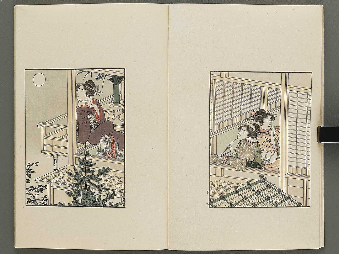 Shiki no hana (Ge) by Kitagawa Utamaro / BJ325-374