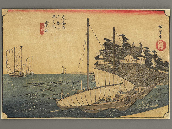 Kuwana from the series The Fifty-three Stations of the Tokaido by Utagawa Hiroshige / BJ351-232