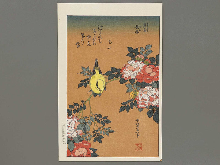 Kocho bara by Katsushika Hokusai, (Large print size) / BJ331-660