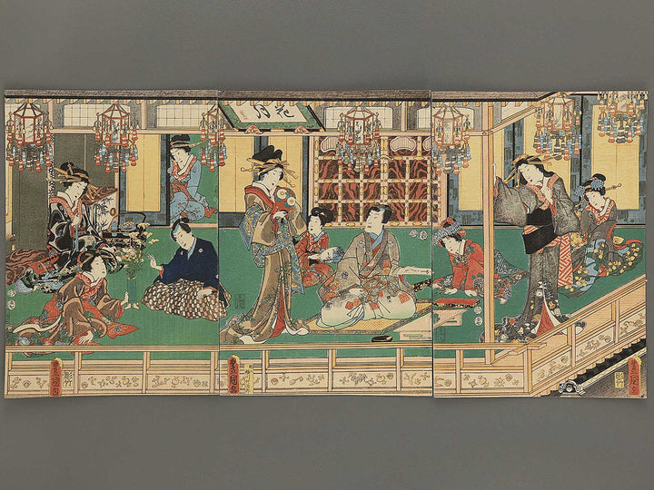 Genjikimi kagetsu asobi by Utagawa Kunisada(Toyokuni III) / BJ348-110