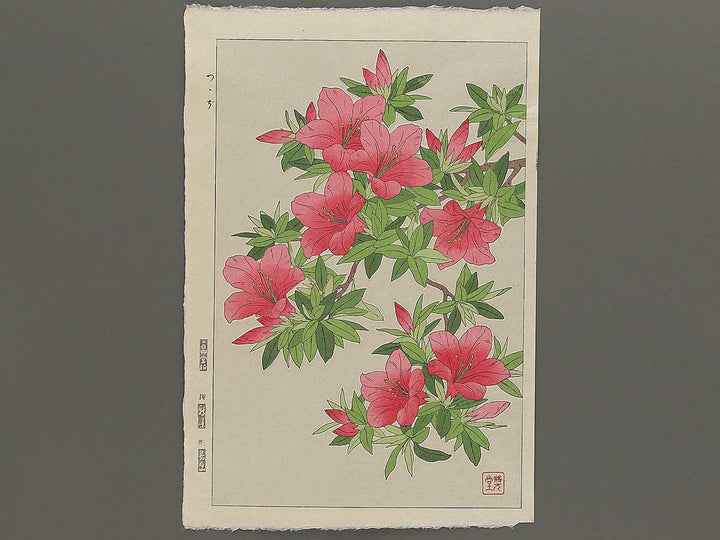 Tsutsuji by Kawarazaki Shodo, (Large print size) / BJ346-262
