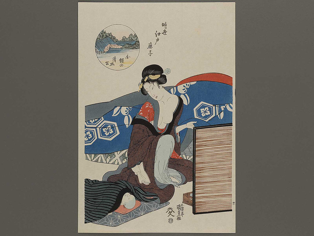 Sirogane no seishoko from the series Jiisei edo kanoko by Utagawa Kunisada(Toyokuni III), (Large print size) / BJ333-697
