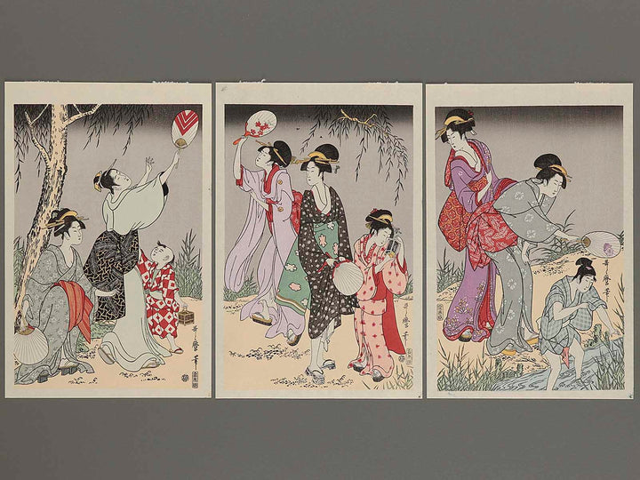 Hotaru gari by Kitagawa Utamaro, (Small print size) / BJ235-935