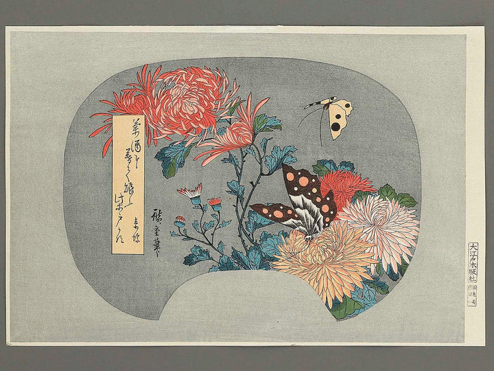 Kiku ni cho by Utagawa Hiroshige, (Large print size) / BJ339-248