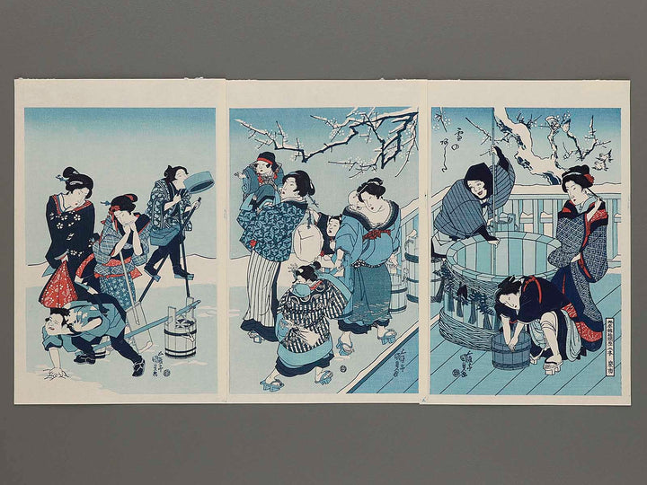 Yuki no ashita by Utagawa Kunisada(Toyokuni III), (Medium print size) / BJ286-083