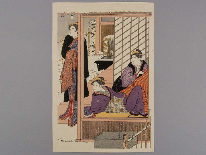 Morning Scene after Snow by Torii Kiyonaga, (Large print size) / BJ227-178