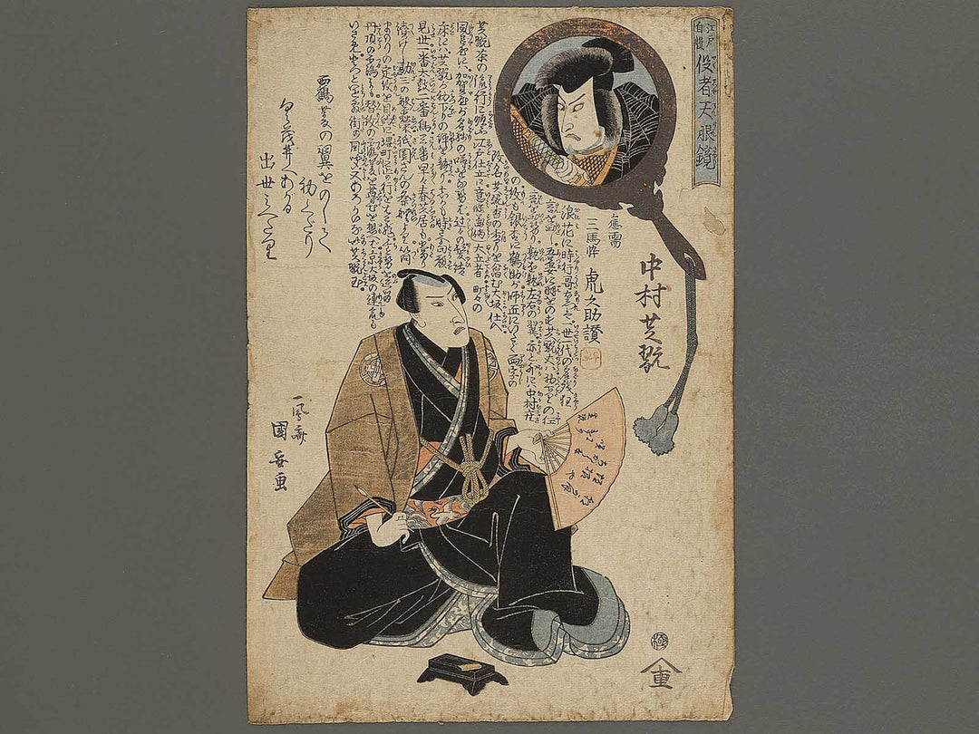 Nakamura Shikan from the series Edo jiman yakusya tengan kagami by Utagawa Kuniyasu / BJ326-900