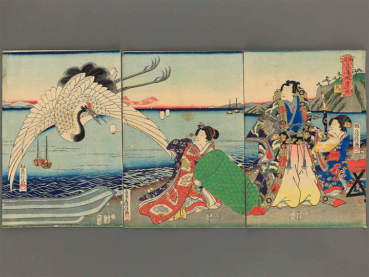Tori from the series Genji kachofugetsu no uchi by Utagawa Fusatane / BJ345-702