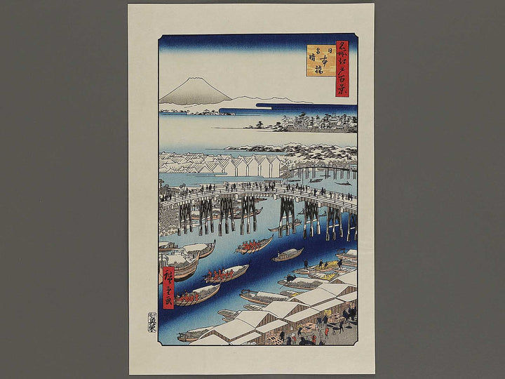 Clearing Weather after Snow at Nihonbashi from the series One Hundred Famous Views of Edo / BJ336-910