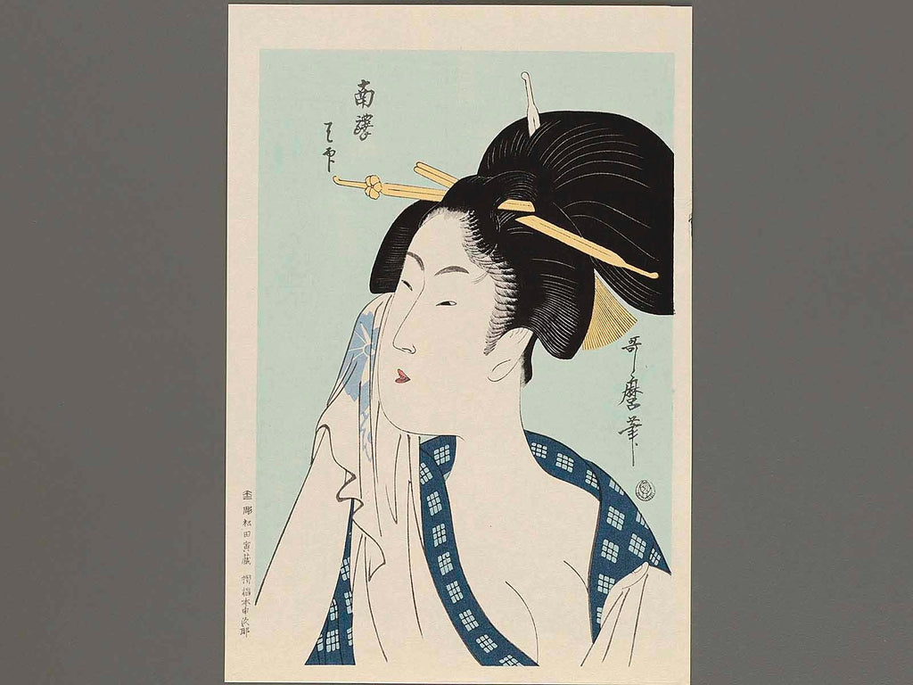 Kitagawa Utamaro (1754-1806), Two woodblock prints, Japan