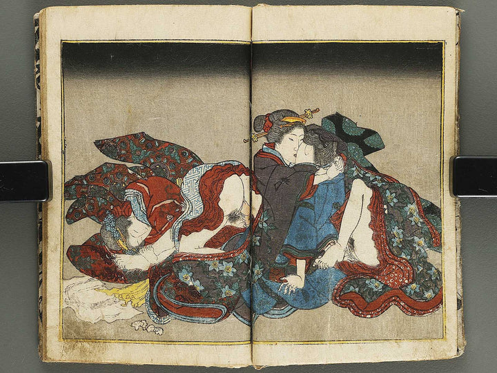 Shunshoku misuji no hikizome Part 1, (Chu) by Utagawa-school / BJ339-213