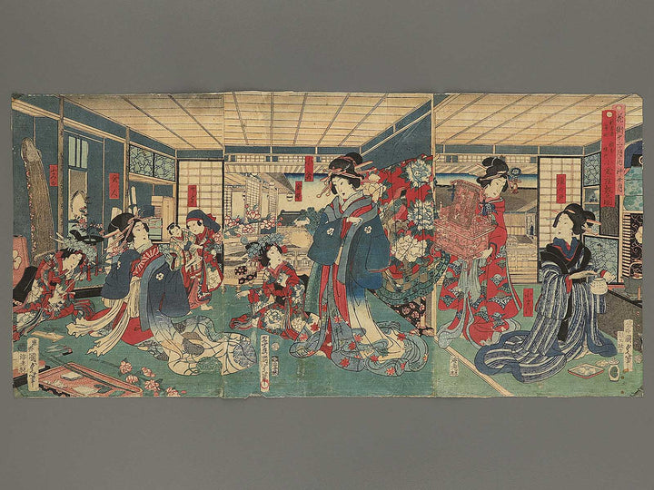 Kannazuki from the series Kagai junikagetsu no uchi by Utagawa Kunisada II / BJ344-288