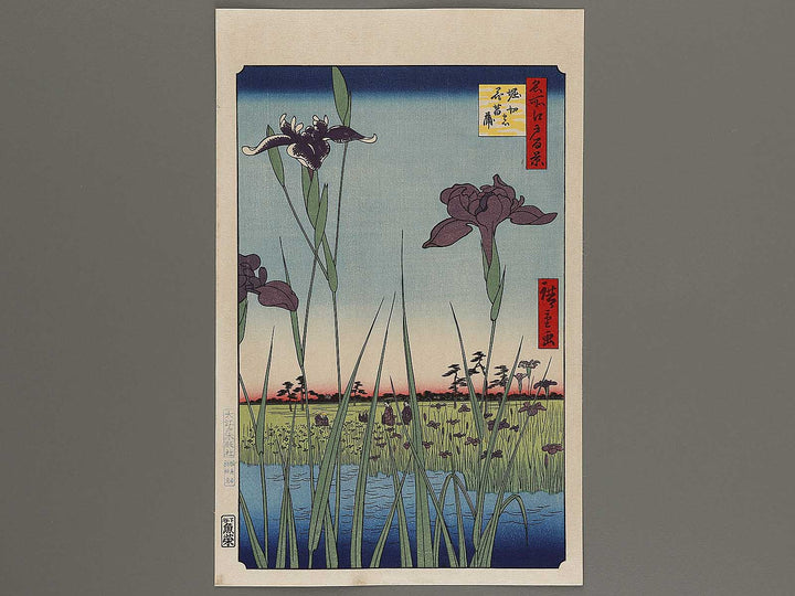 Horikiri Iris Garden from the series One Hundred Famous Views of Edo by Utagawa Hiroshige, (Large print size) / BJ318-458