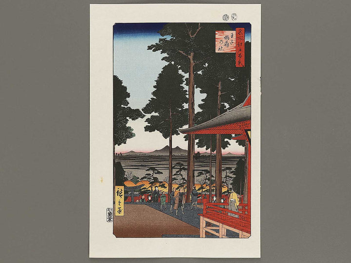 Oji Inari Shrine from the series One Hundred Famous Views of Edo by Utagawa Hiroshige, (Large print size) / BJ336-889