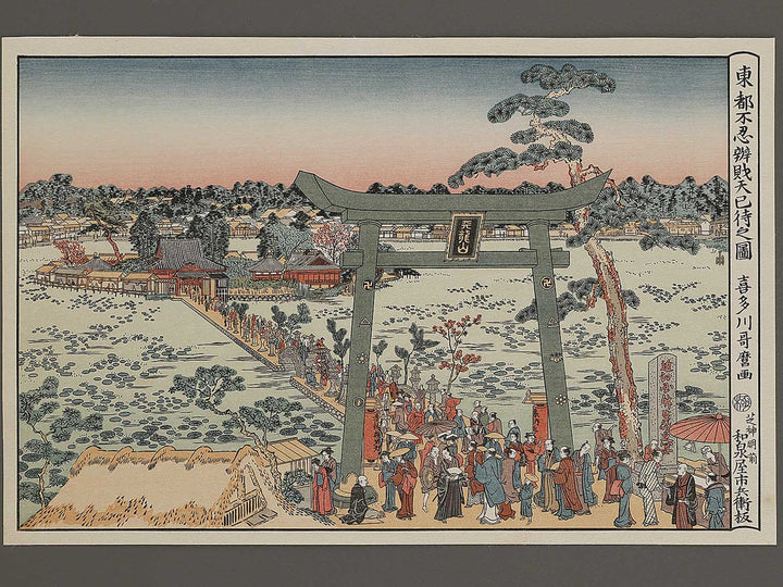 Toto Shinobazu Benzaiten imachi no zu by Kitagawa Utamaro, (Large print size) / BJ327-124