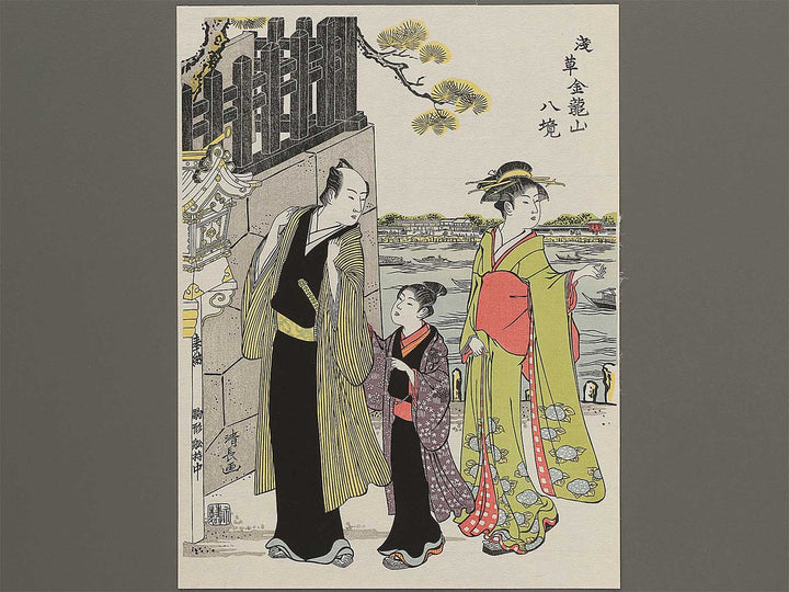 Asakusa kinryuji hakkyo by Torii Kiyonaga, (Small print size) / BJ306-285