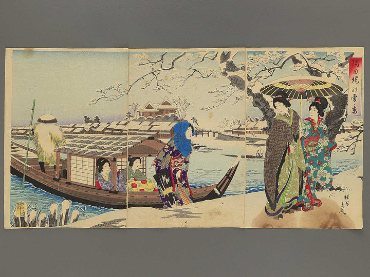Sumidatsutsumi no sekkei by Yoshu Chikanobu / BJ347-053