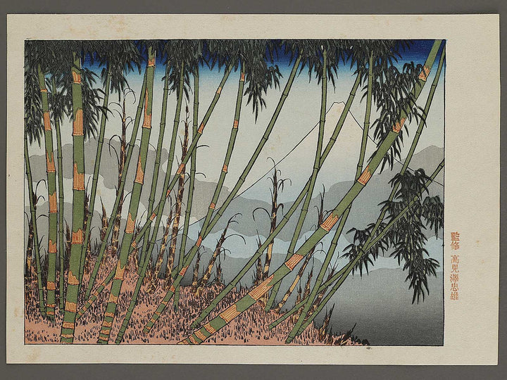 Chikurin no fuji from the series One Hundred Views of Mount Fuji by Katsushika Hokusai, (Medium print size) / BJ327-908