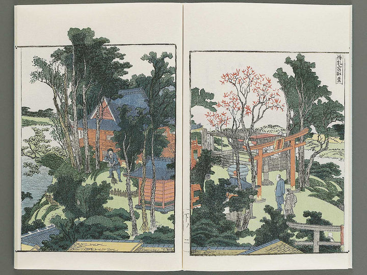 Ehon sumidagawa ryogan ichiran (Ge) by Katsushika Hokusai / BJ341-166