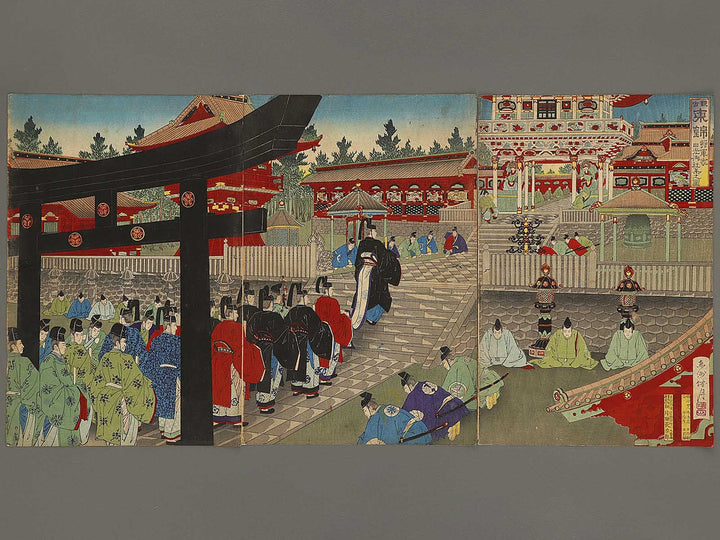 Shogun ke nikko gosya shu no zu from the series Kanko azuma hishiki by Toshu Shogetsu / BJ340-046
